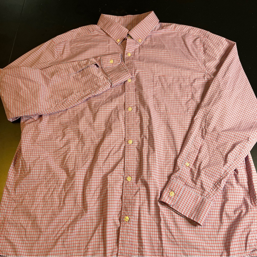 Vineyard Vines Murray Shirt Men XXL Red Plaid Button Up Long Sleeve